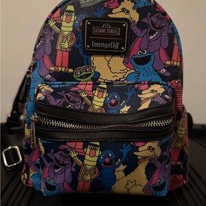 Loungefly Sesame Street Multicolor Backpack